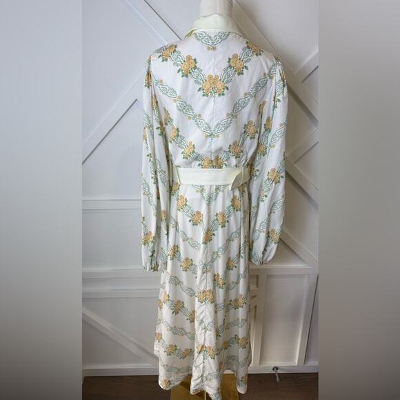 NWT Keepsake The Label Sorelle Vera Long Sleeve Button Down Midi Dress Size 8 - Picture 9 of 15